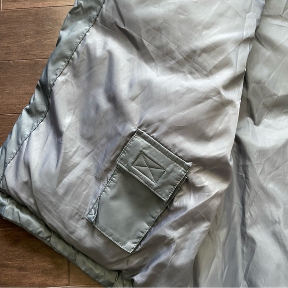 Boeing 747 Tera Gear Vintage Down & Feather Filled Grey Puffer Vest Men’s XL - Picture 5 of 10